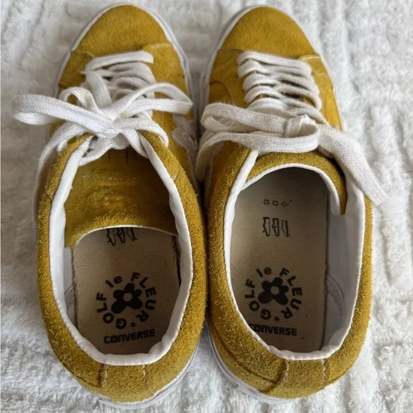 Converse x Golf Le Fleur x Tyler The Creator Suede Sneakers in “ Solar Power “ - Picture 7 of 12